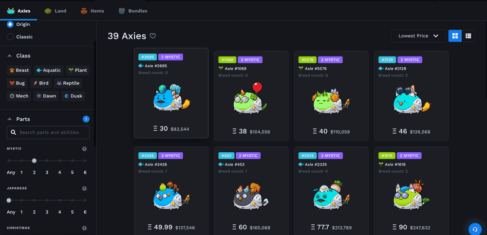 Guide to Buying an Axie on Axie Infinity Marketplace