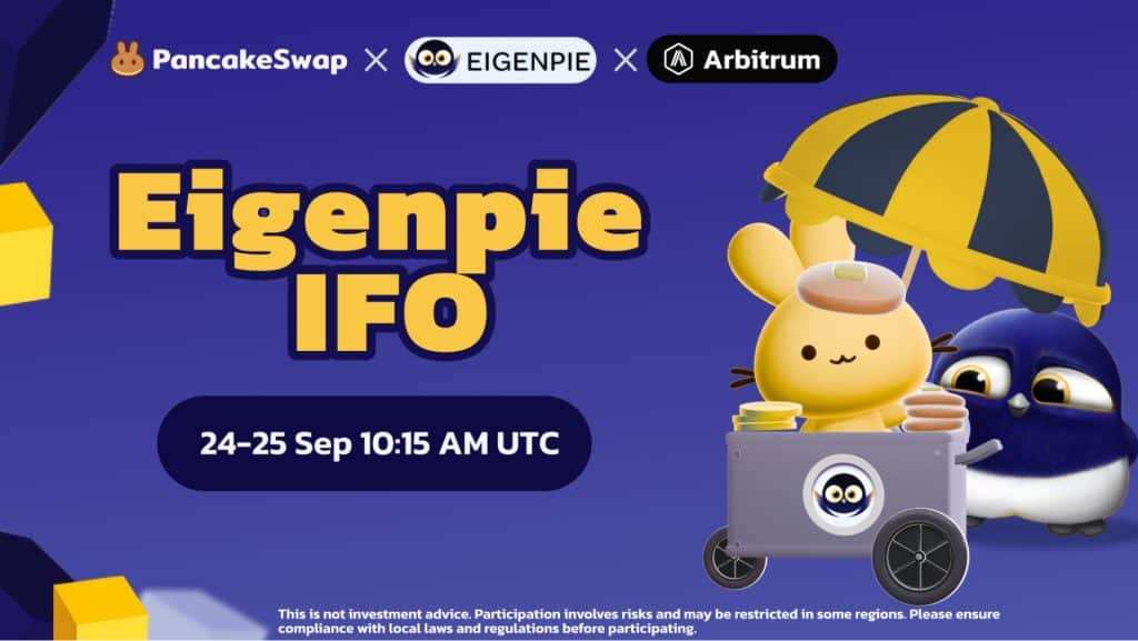 Discover the Debut IFO of PancakeSwap on Arbitrum with Eigenpie - A Game Changer!