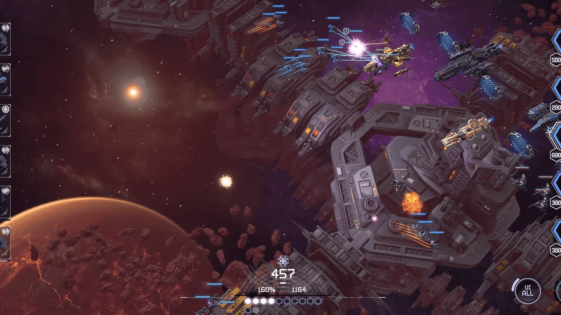 Galaxy Commanders est un jeu de science-fiction 3D immersif. Ce jeu propose un PvP compétitif avec des batailles spatiales dynamiques et des conquêtes collaboratives.