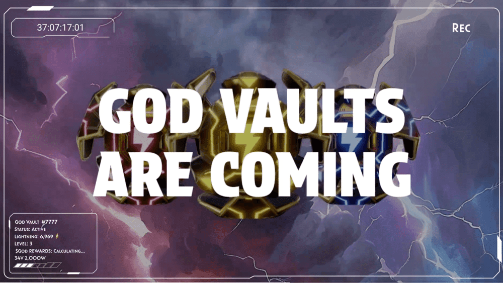 InfiniGods NFT Sale: God Vaults Info.