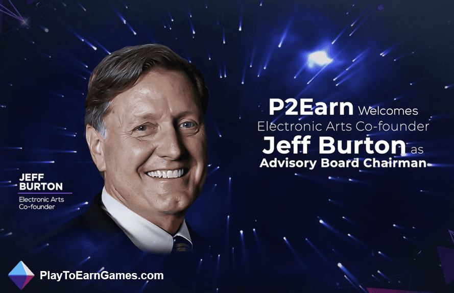 P2Earn Inc Web3 embauche Jeff Burton