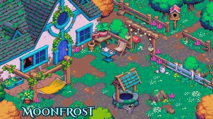 Moonfrost est un jeu de simulation de vie et de rôle multijoueur 2D, gratuit, pour gagner de l&#39;argent, pour mobiles et PC.