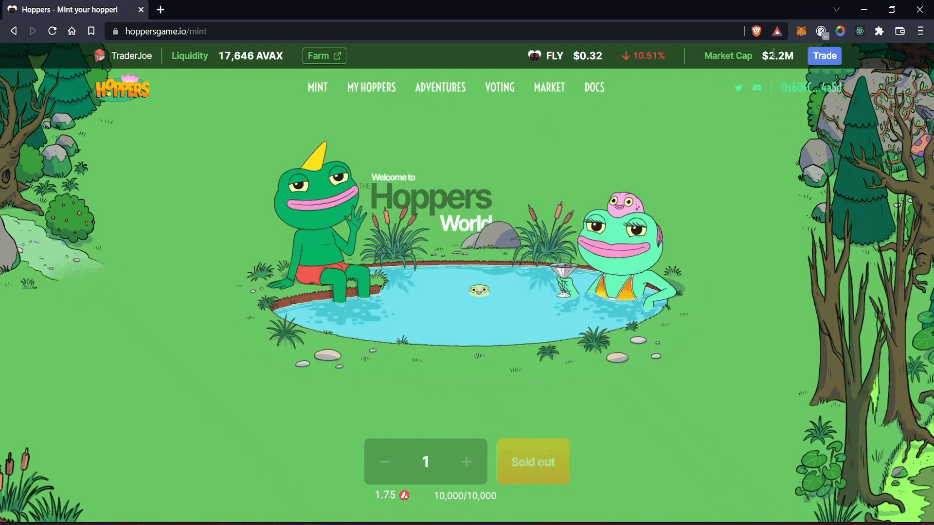 Hoppers Game NFT Game Hoppers Game est un jeu inactif dans lequel les joueurs misent leurs Hopper NFT dans différentes aventures pour gagner $FLY.